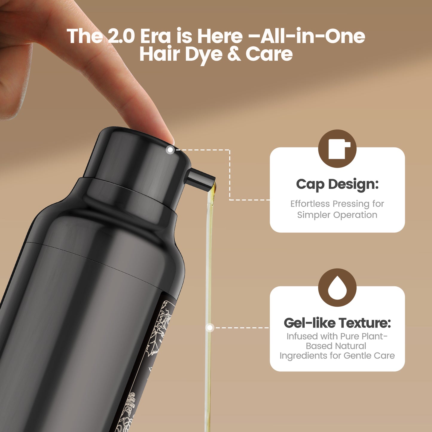 Chestnut Brown Hair Dye Shampoo
