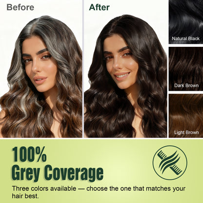 0% PPD 200ML Hair Dye Shampoo - Natural Black