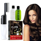 0% PPD Color Comb for Hair Dye-Dark Brown Limer-global