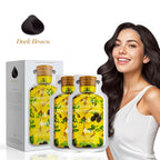Clear-Water Rinse Hair Dye Travel-Size Hair Dye Shampoo 6 in 1 (10 Packs) - Dark Brown Limer-global