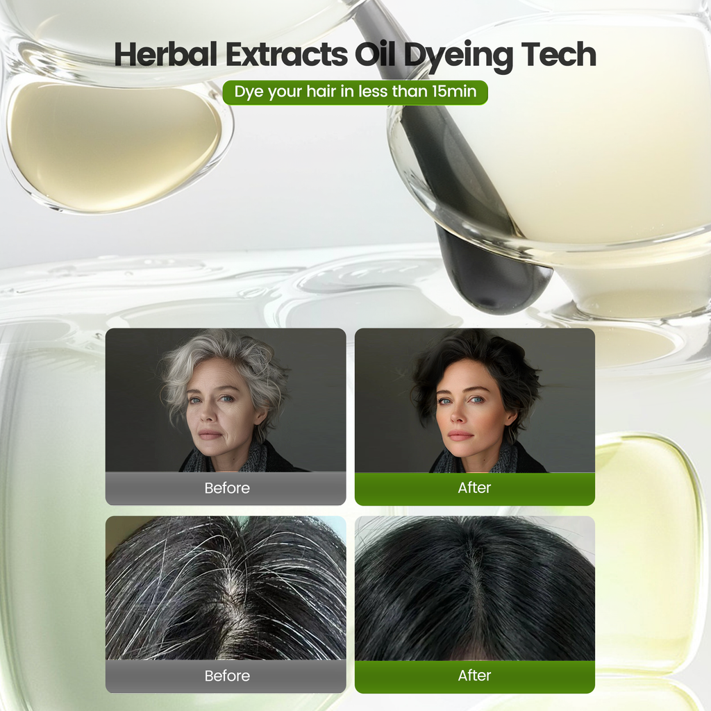 Clear-Water Rinse Hair Dye Travel-Size Hair Dye Shampoo 6 in 1 (10 Packs) - Purple