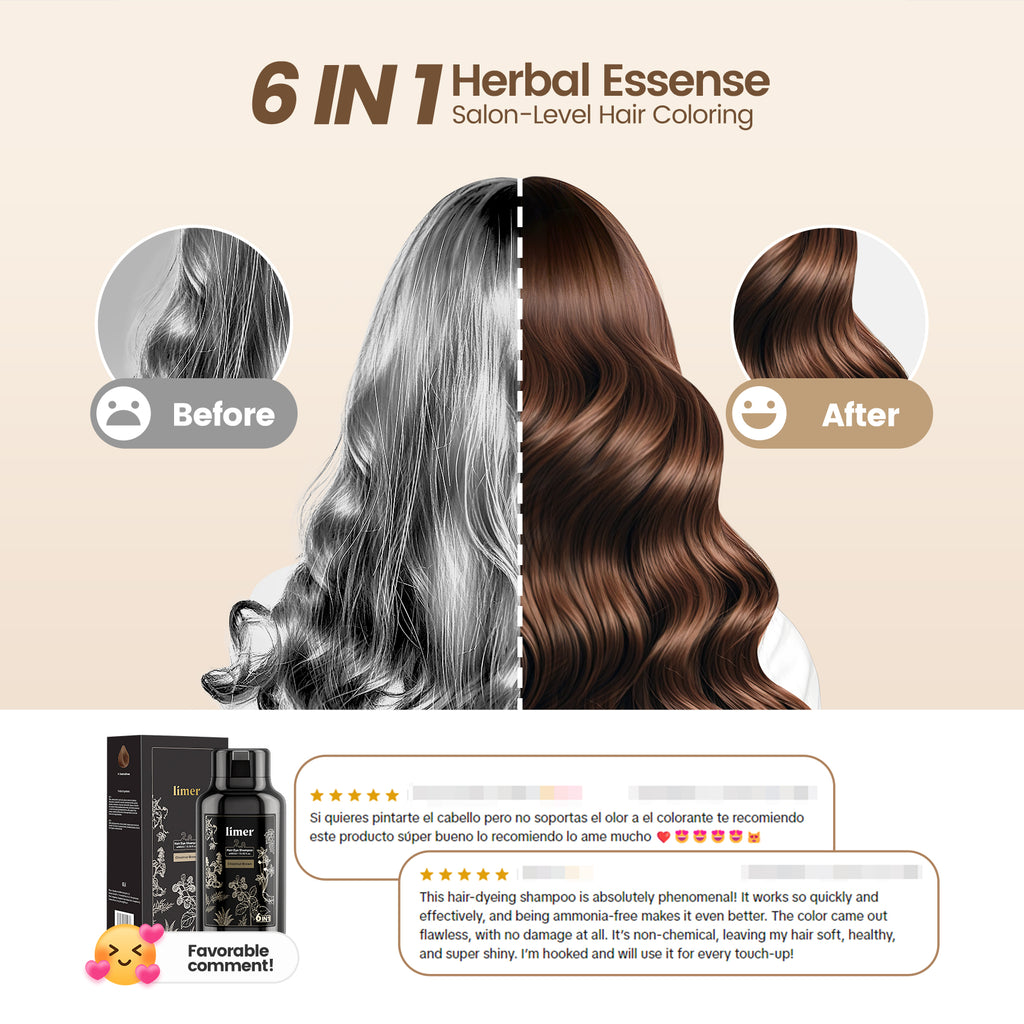 Clear-Water Rinse Hair Dye 460ML Multicolor Hair Dye Shampoo - Cover Gray Hair