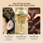 Clear-Water Rinse Hair Dye 460ML Multicolor Hair Dye Shampoo - Cover Gray Hair