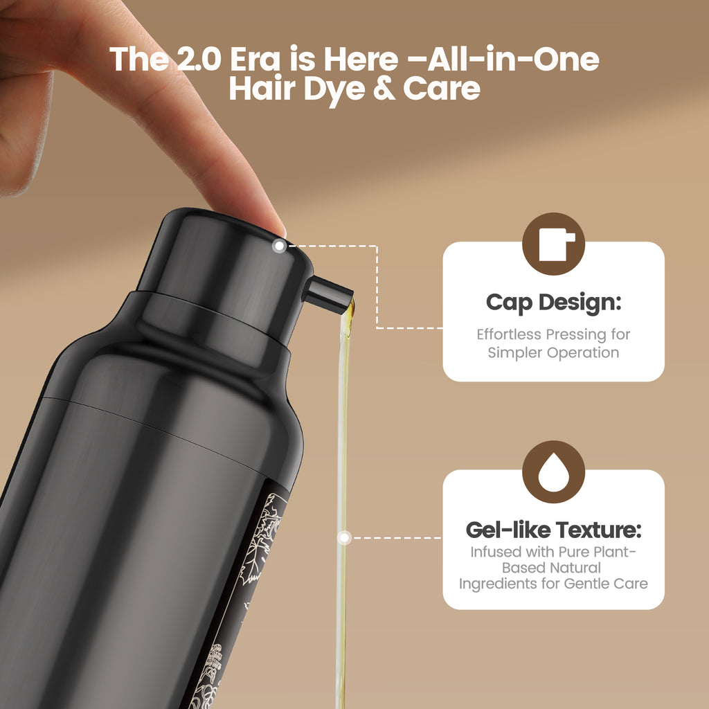 Clear-Water Rinse Hair Dye 460ML Multicolor Hair Dye Shampoo - Cover Gray Hair