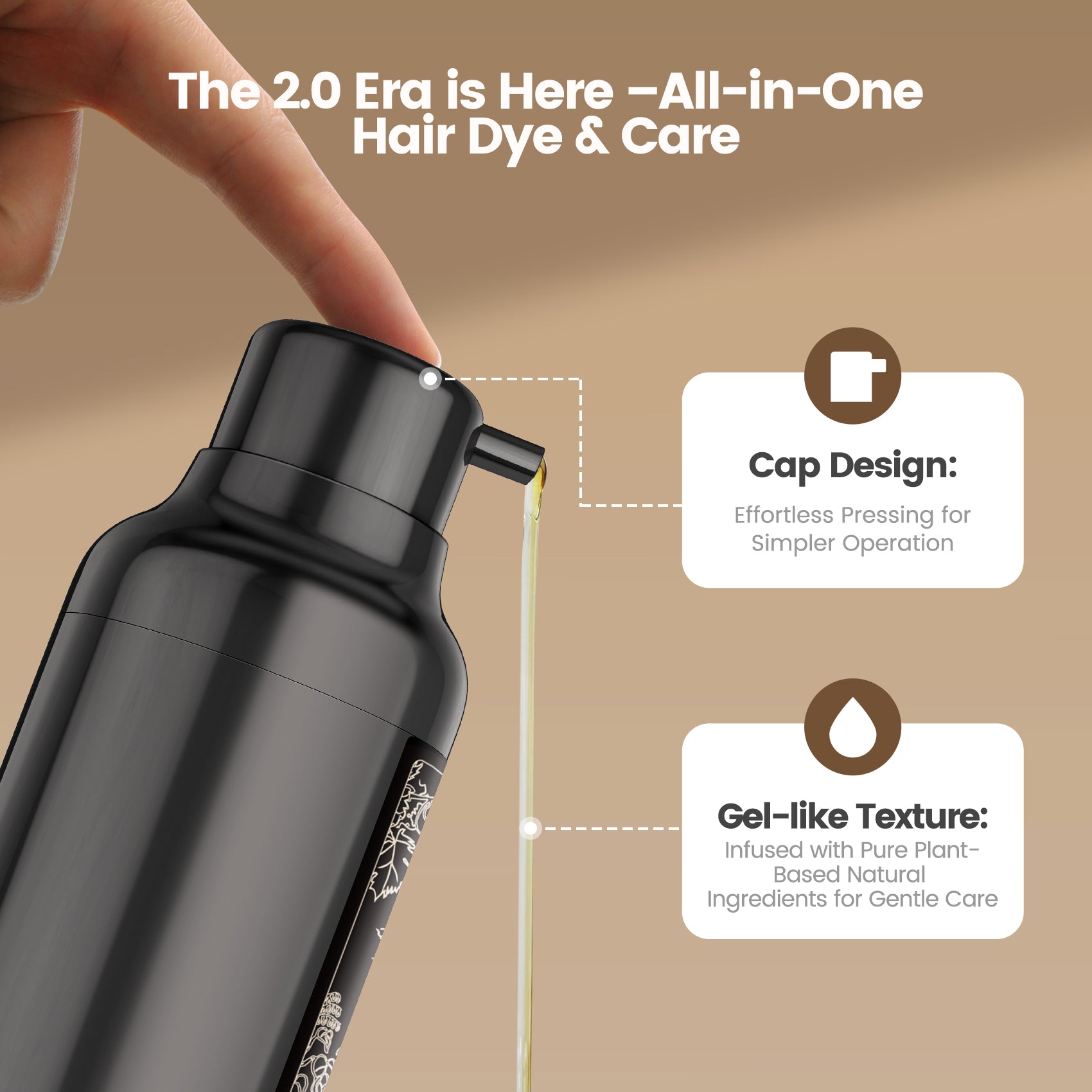 Clear-Water Rinse Hair Dye 460ML Multicolor Hair Dye Shampoo - Cover Gray Hair