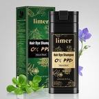 0% PPD 200ML Hair Dye Shampoo - Natural Black
