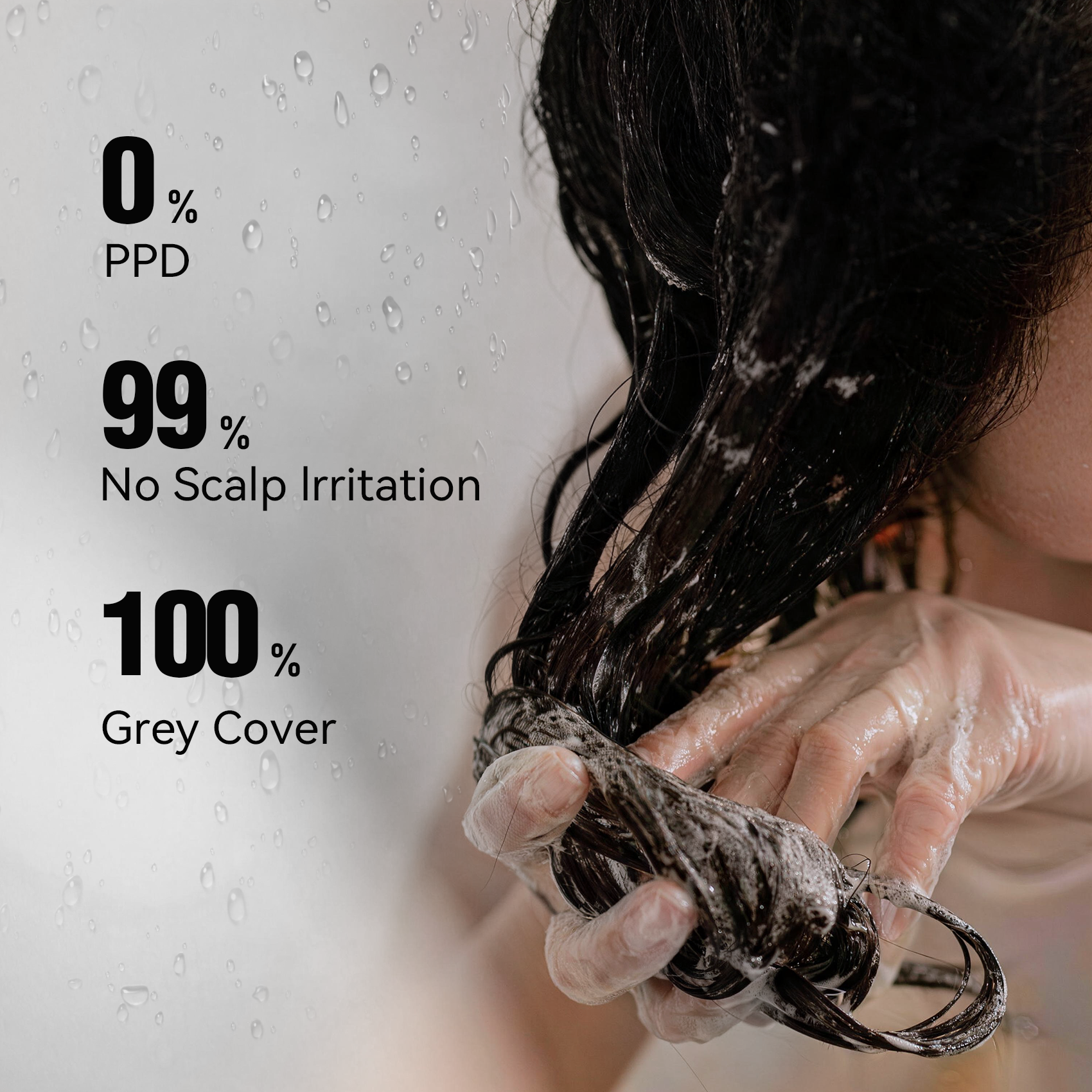 0% PPD 200ML Hair Dye Shampoo - Light Brown