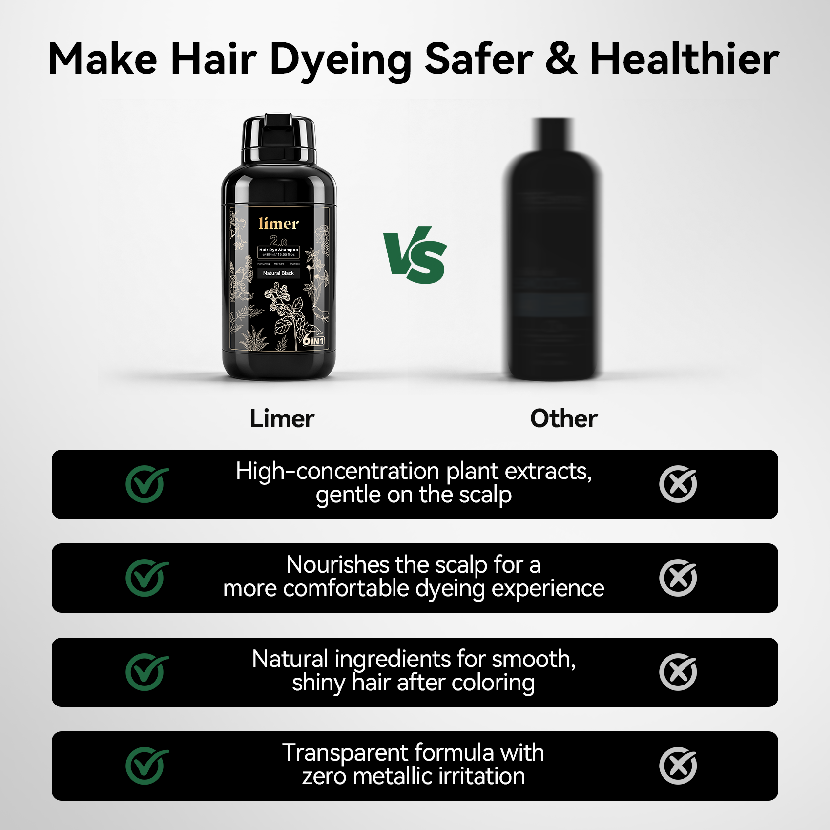 Champú para teñir el cabello castaño