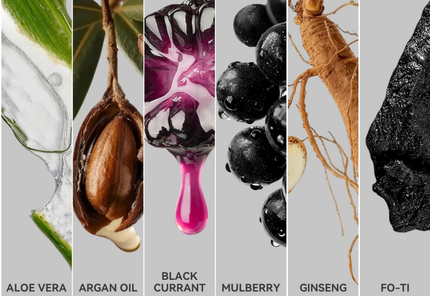 Botanical Ingredients for Softer, Healthier-Looking Hair
Infused with Argan Oil, Aloe Vera, Ginseng, Fo-Ti, Mulberry, and Black Currant, this botanical-inspired formula helps nourish, hydrate, and smooth the hair while supporting a softer, shinier, healthier-looking finish after coloring.