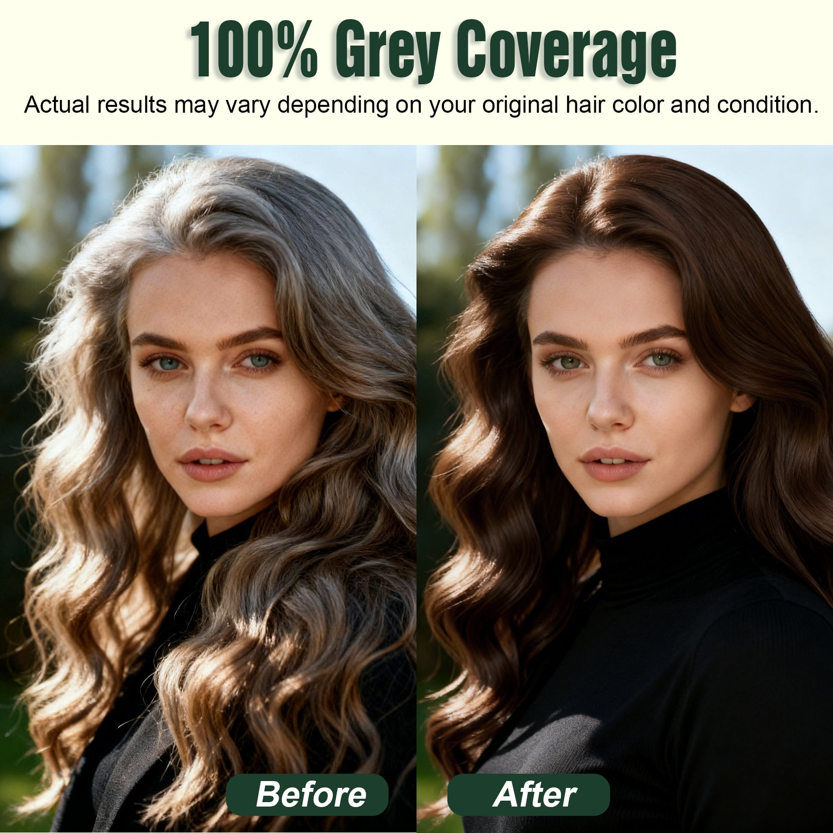 0% PPD Color Comb for Hair Dye - Natural Black