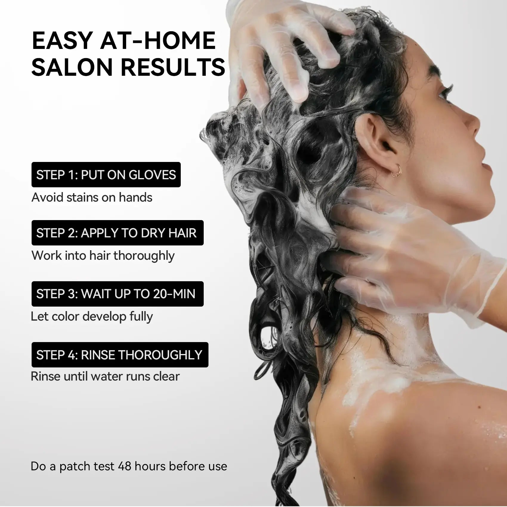 Clear-Water Rinse Hair Dye Shampoo - Deep Honey Brown