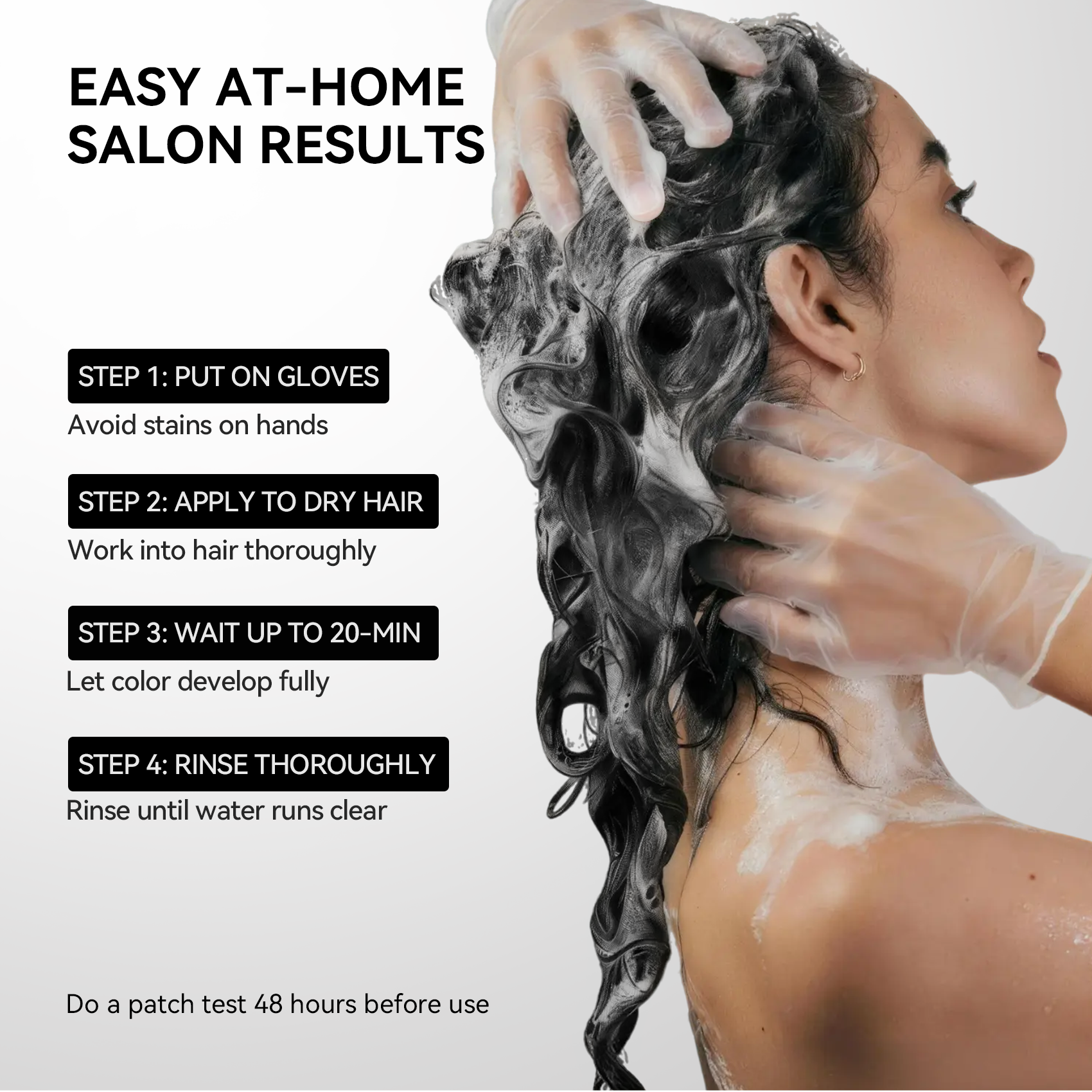 Champú para teñir el cabello castaño oscuro