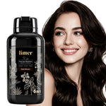 Limer Hair Dye Shampoo for Gray Hair Dark Brown with Rich Brown Hair Result