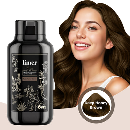 Pure Rinse Dye Hair Dye Shampoo - Deep Honey Brown